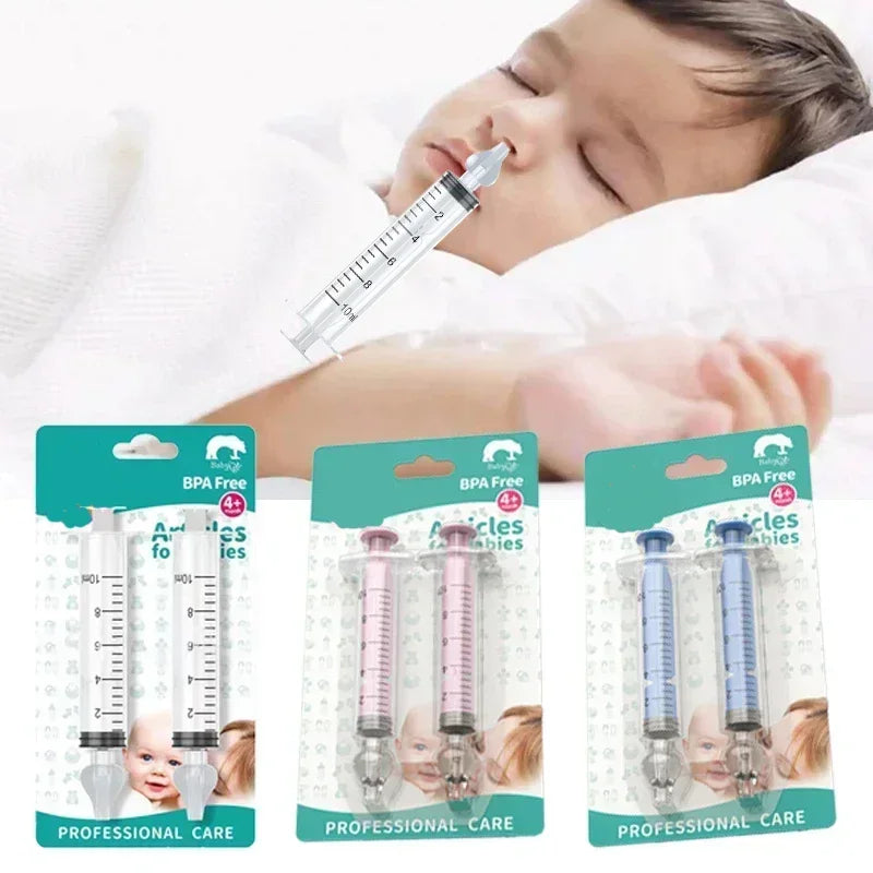 Aspirador Nasal Infantil 2 Peças – Higiene do Bebê 10ml