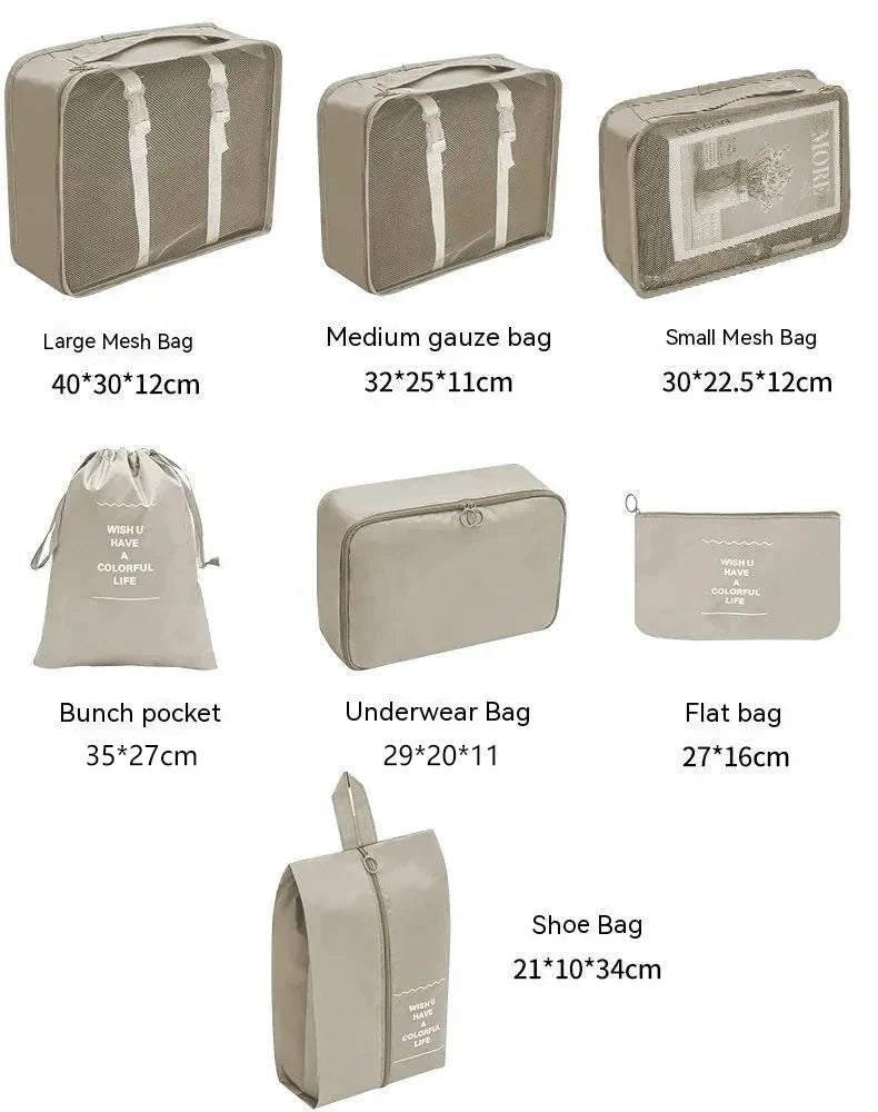 KIT ORGANIZADOR DE MALAS PARA VIAGEM