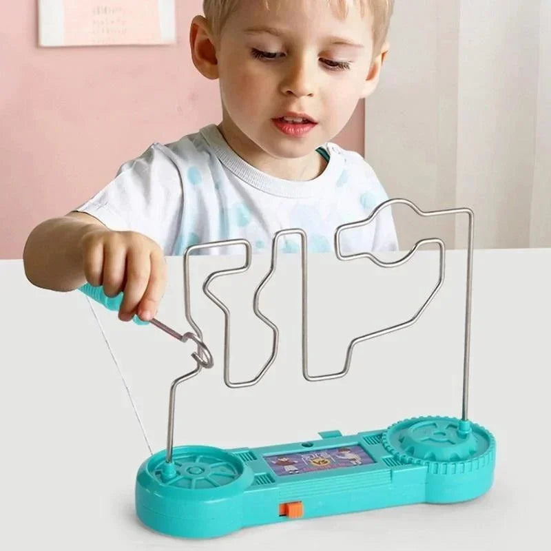 Jogo Educativo de Labirinto Elétrico para Crianças – Brinquedo de Ciência e Festa