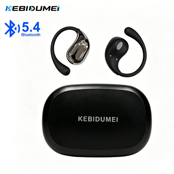 Fone Bluetooth 5.4 TWS com Gancho de Orelha, Display LED e Som Hi-Fi