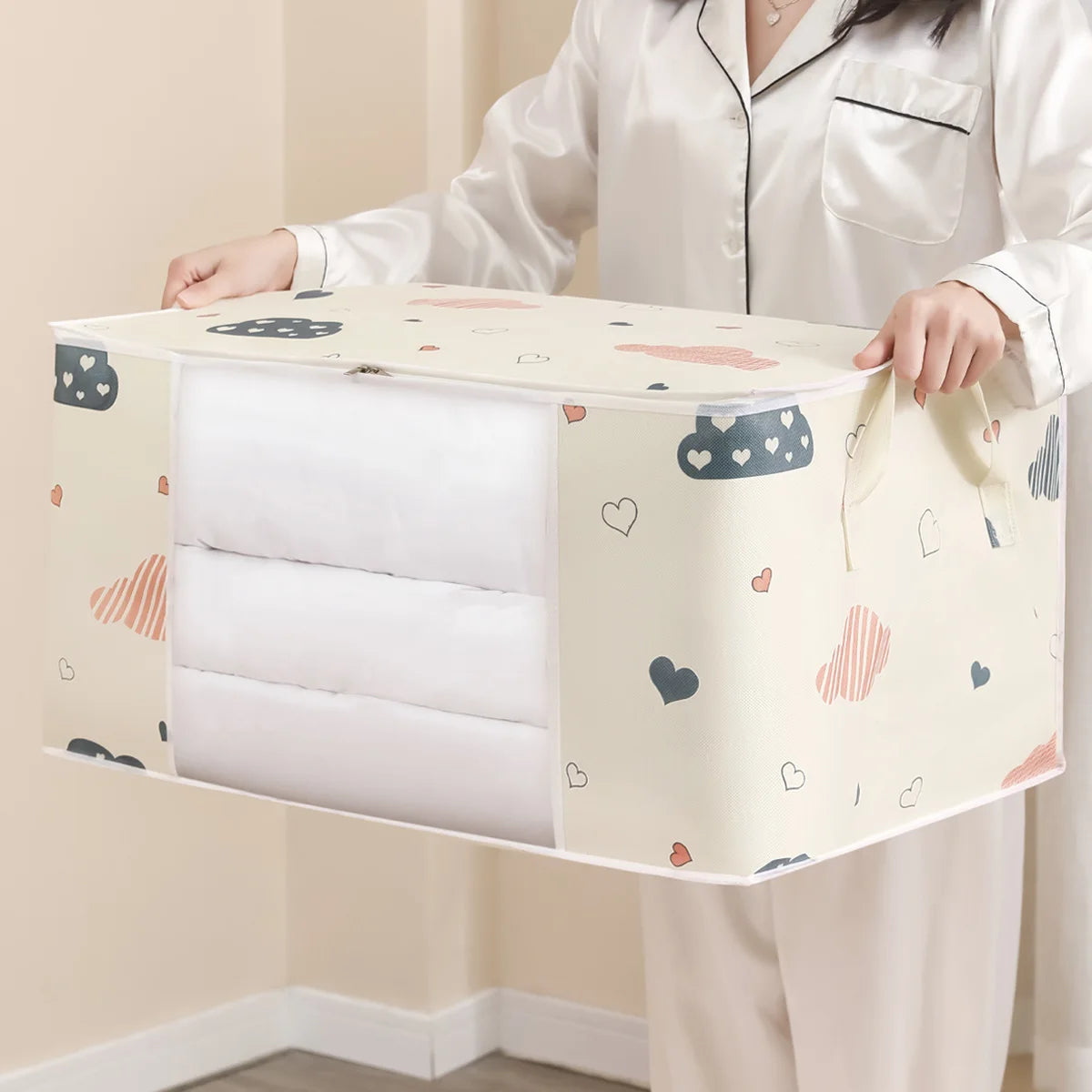Kit Organizador de Roupas e Cobertores com Grande Capacidade