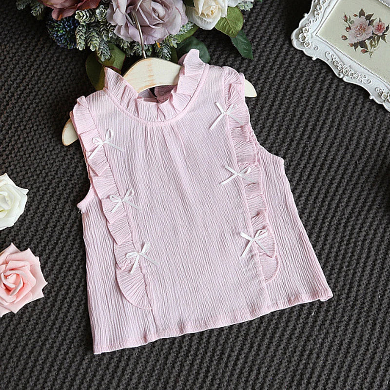 Conjunto Menina Verão 2 Peças – Camiseta Estampada + Short Infantil | 0–5 Anos