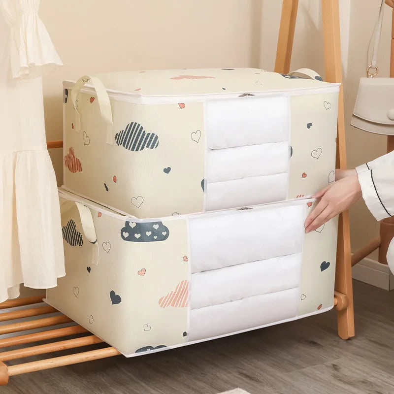 Kit Organizador de Roupas e Cobertores com Grande Capacidade