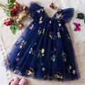 Vestido Infantil Floral com Tule – Elegância para Pequenas Princesas